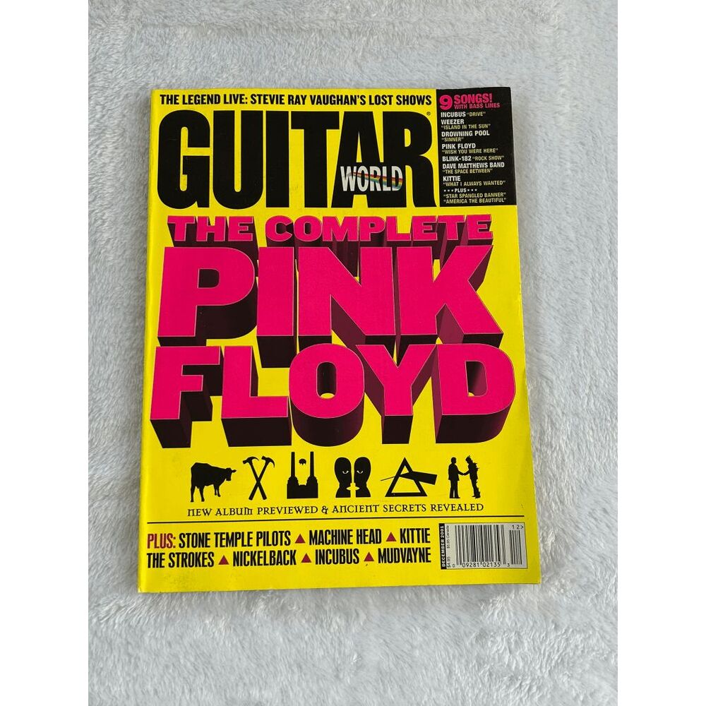 Vintage December 2001 Guitar World, The Complete Pink Floyd, STP, Nickleback